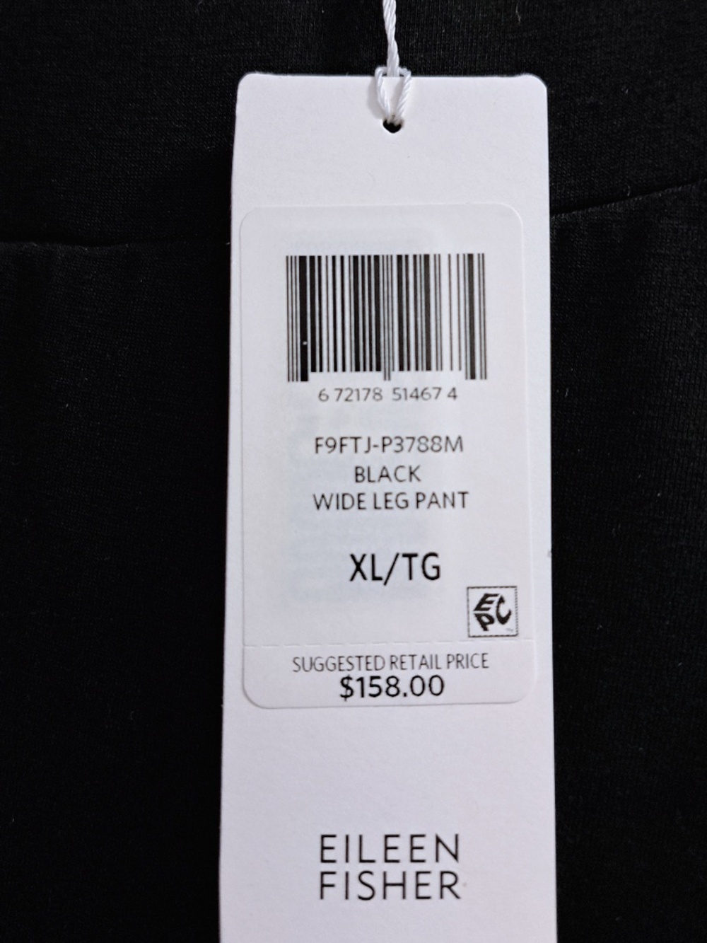 Eileen Fisher Faux Wrap Pant Black Size XL - Picture 10 of 12